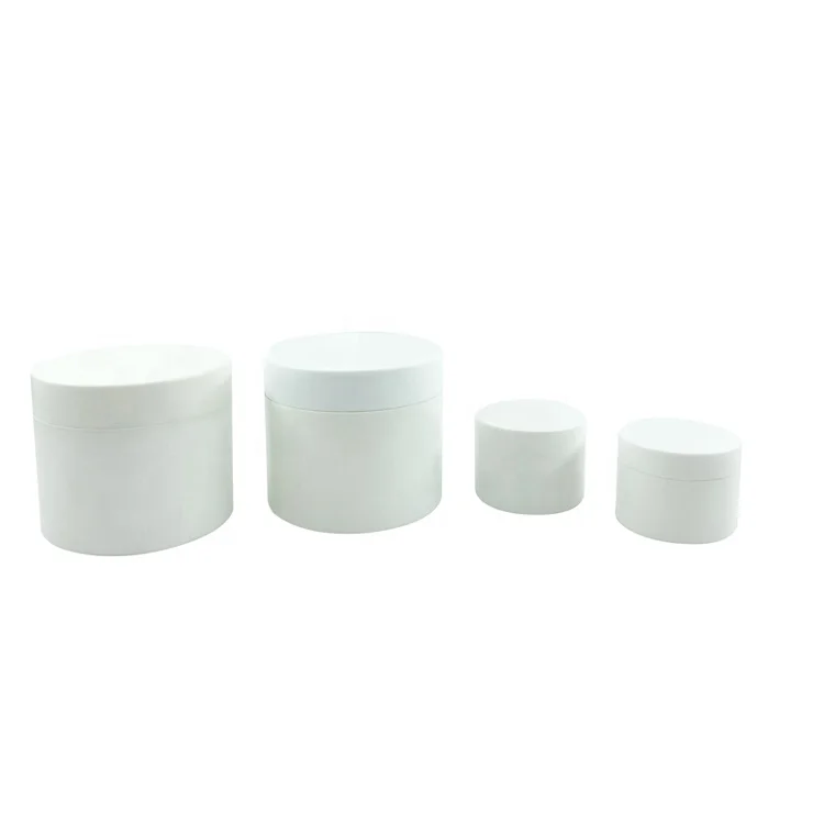 Double Layer 10ml 50ml 100ml 200ml 250ml PP Plastic Cosmetic Cream Pot with Cover and Spot White PP Cream Pot