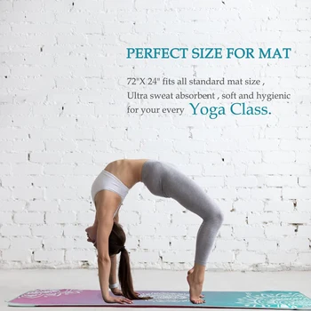Hot Selling Non Slip Custom Print Logo Yoga Mat Colorful Yoga Mat Towel