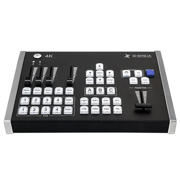 Portable 4K Video Mixer with High-definition Video Special Effects and Streaming Capabilities, 4HDMI Switcher