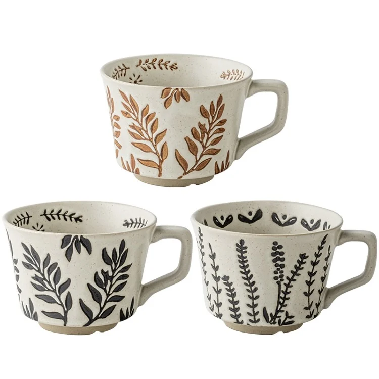 Coffee Mug Modern Geometry Applique Custom Tea Mugs Wholesale