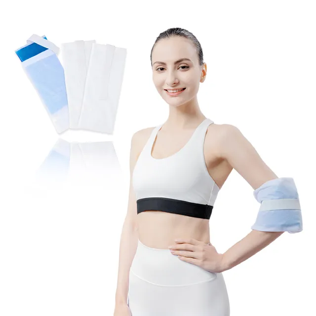 Customized Size Colorful Reusable Hot & Cold Pack with Cover Adjustable Fabric Compress Wrap Gel Pad Therapy Gel Ice Pack