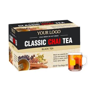 Private label OEM Natural Herbal Tea Spiced Black Tea Organic classical chai Tea