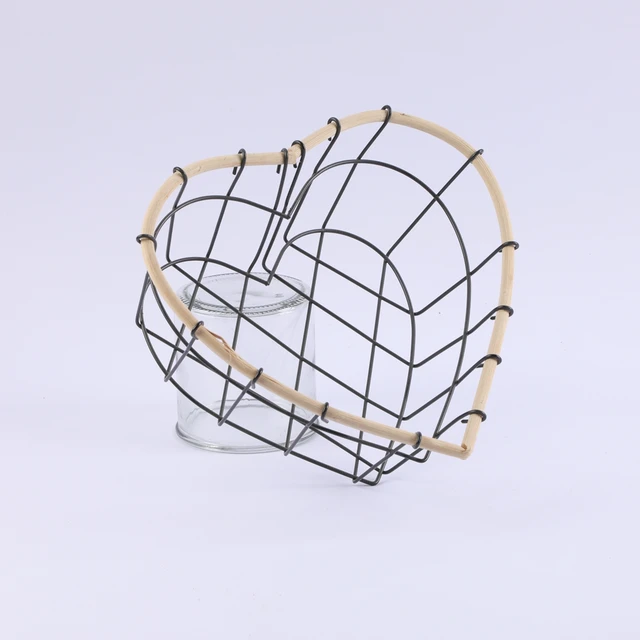best selling hand woven factory wholesale colorful wire basket for kitchen home office hotel