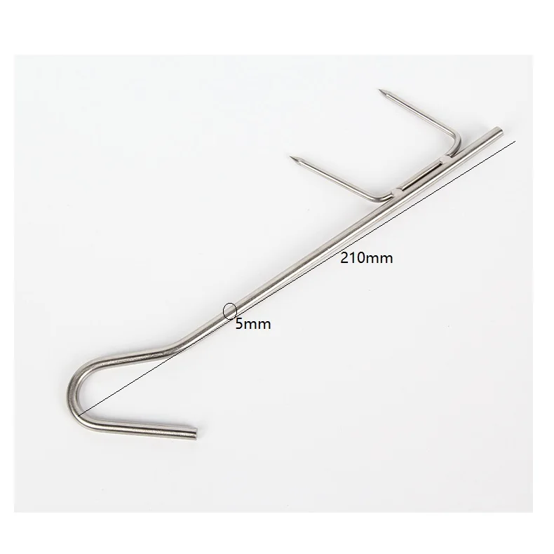 Подвесные крючки для мяса из нержавеющей стали и крючок утки курицы выпотрошенный взвешивания птицы