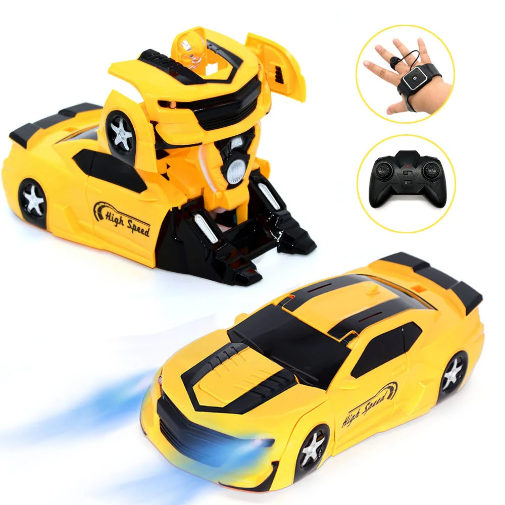 Children Gesture Sensing Double Remote Control Deformation Wall Climbing Stunt Car Remote Control Toy