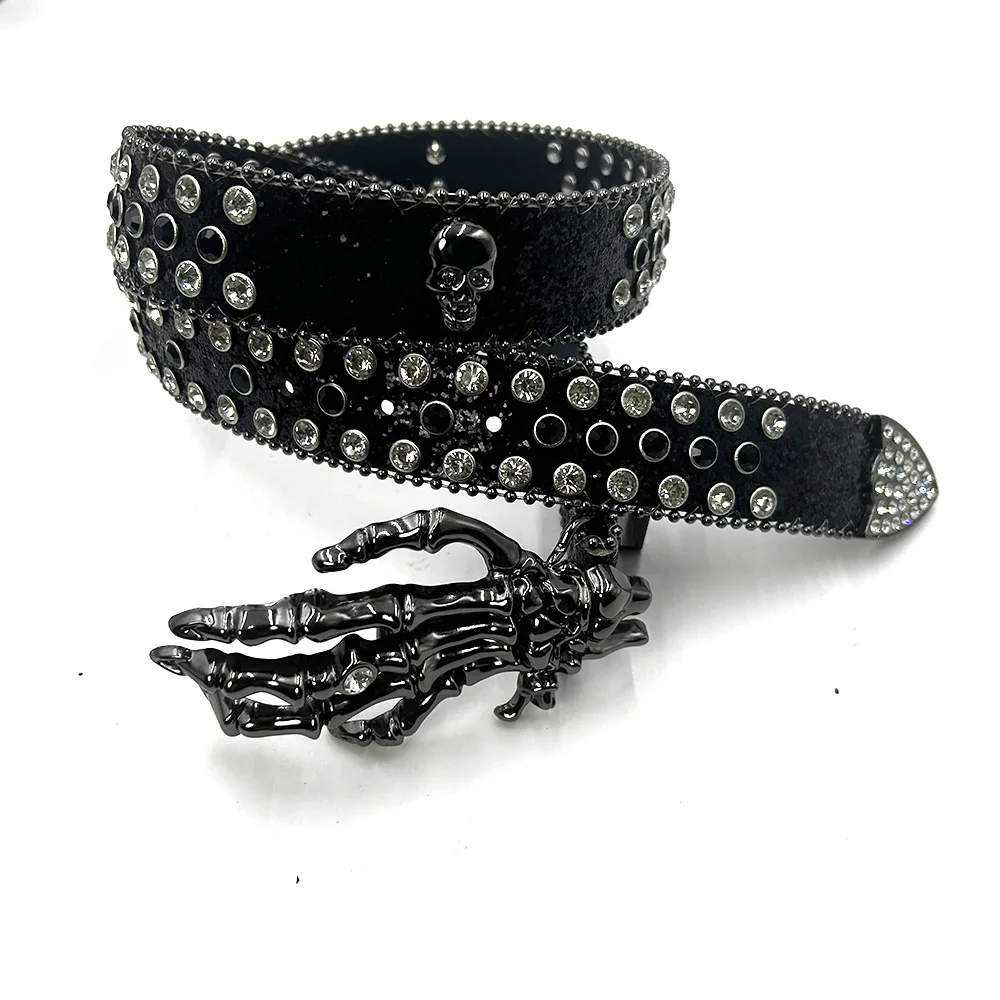 Hand Bones Western Cowboy PU Leather Strap for Punk Styles display picture 1
