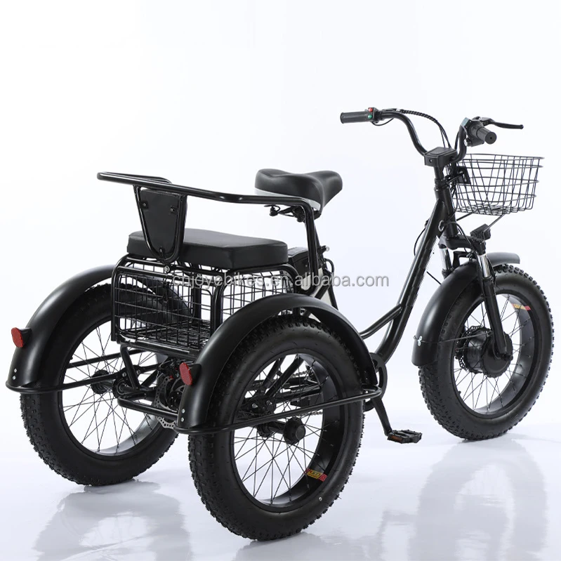 Joyebikes 7speed 500w Hub Motor Tricycle Trike 3 Wheel Electric Bike Tricycles 3 Wheel Electric