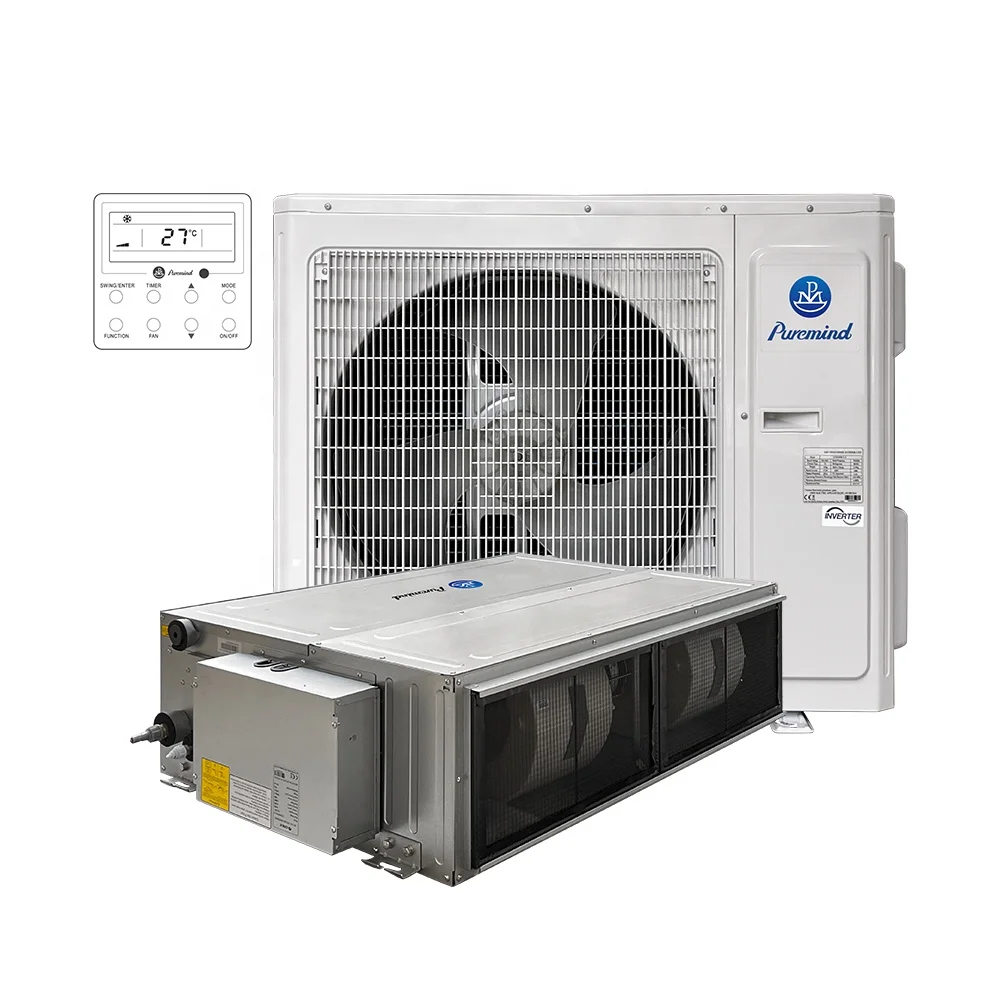 Gree Ceiling Concealed Duct Split Type Air Conditioners 18000~36000Btu Fan  Coil Indoor Unit for Central Air Conditioning HVAC