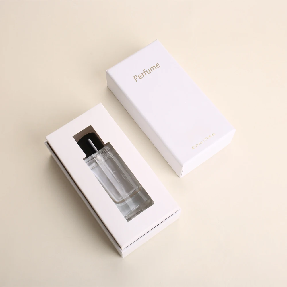 Maßgeschneiderter Parfum-Verpackungskarton mit Logo-Druck, Papierbox mit Boden und Deckel, stabile Kosmetikverpackung für Parfumflakon