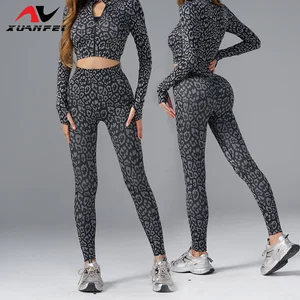 Quality Preferred All Seasons Quick-Drying Material Slimming Shaping Grey High-Waisted Seamless Yoga Pants for Women