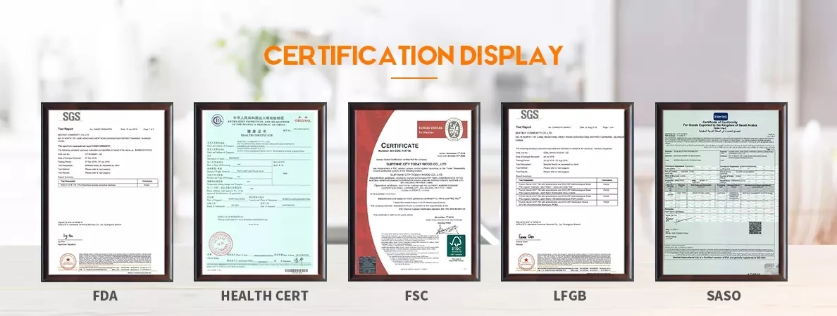 certification display