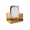 White oval shape