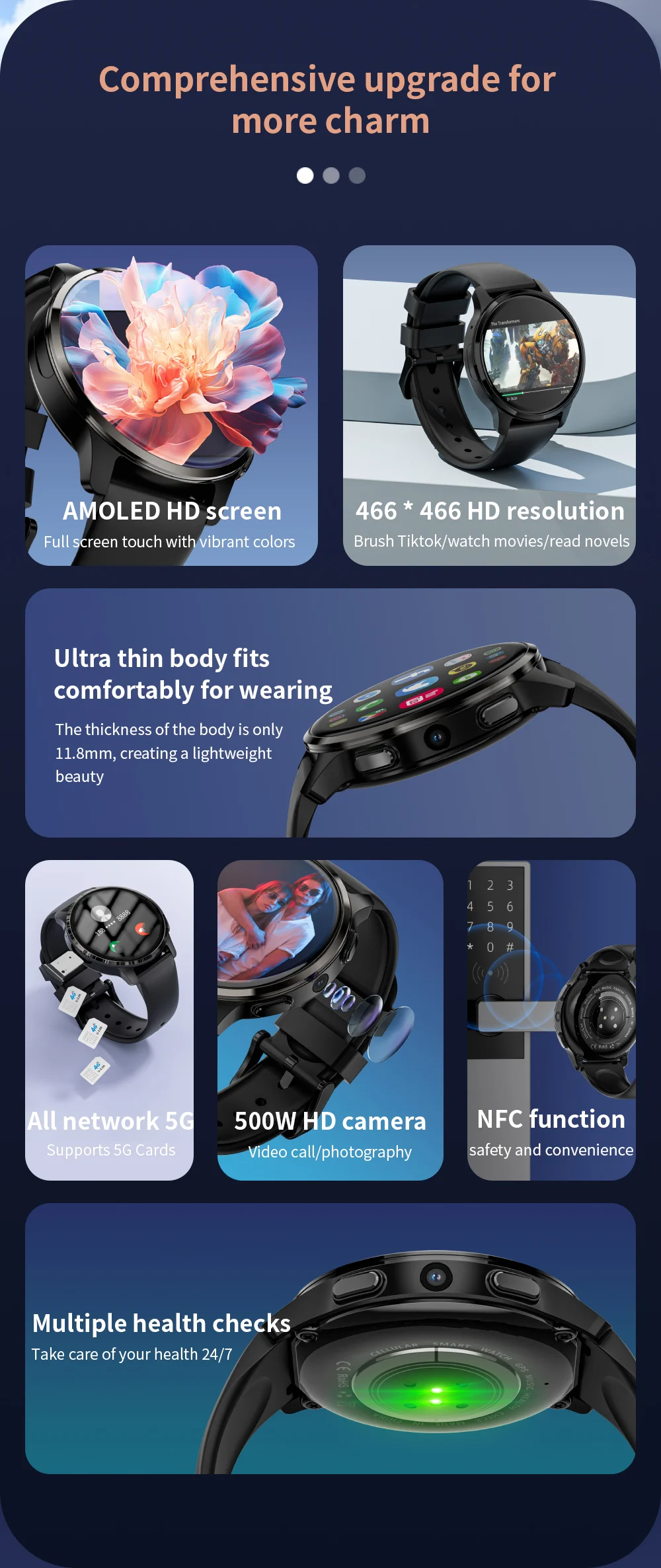 Upgraded Smartwatch Dt 01 Smartwatch 2024 New P68 Kb02 Pro Dt No