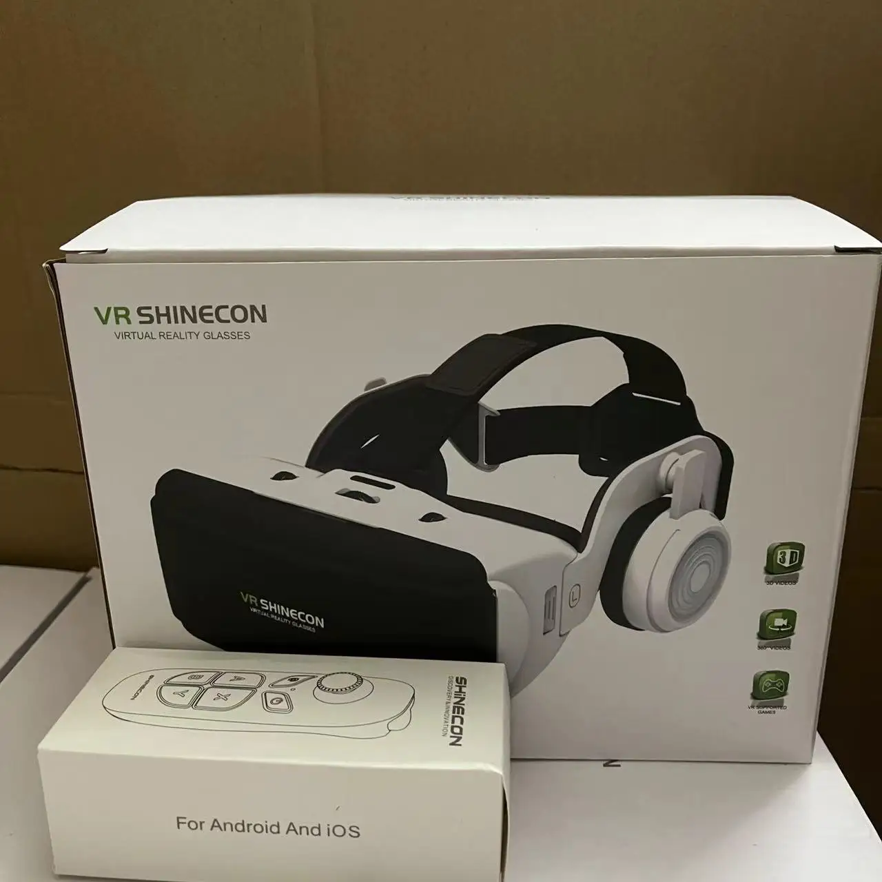 Hot Selling Virtual Reality Vr Headset,Vr 3d Box With Headphone And ...