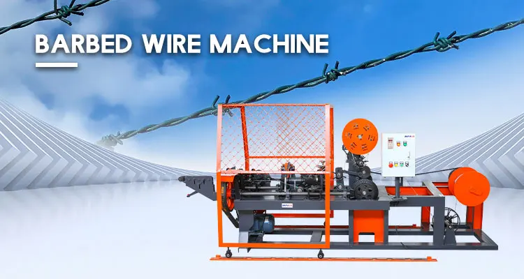 Automatic high speed double twisted/single barbed wire making machine with factory price