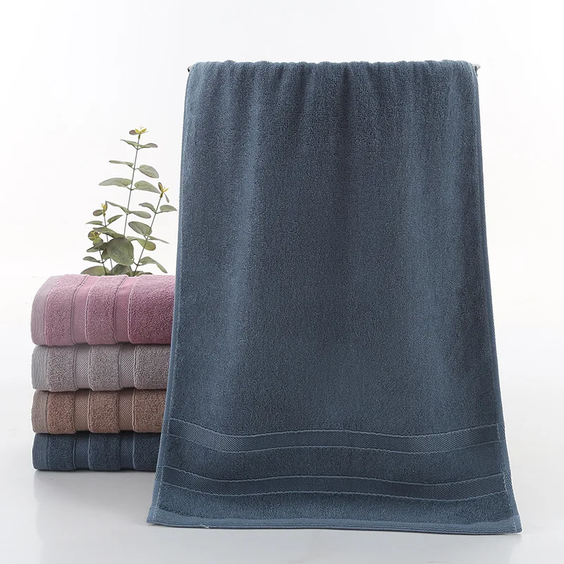 Factory 100% Bamboo Fiber Soft And Absorbent Thick Solid Color Bath Towel 70*140cm Towel supplier