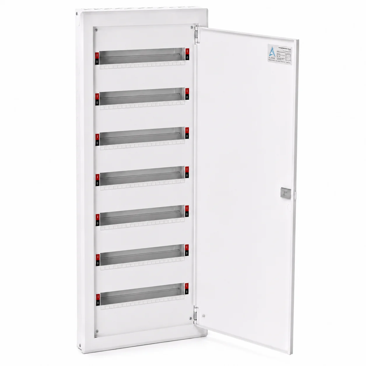 B&J OEM Custom 7R20 Way IP41 Waterproof Metal Power Distribution Board Inner Door Din Rail MCB Fuse Box Steel Electrical