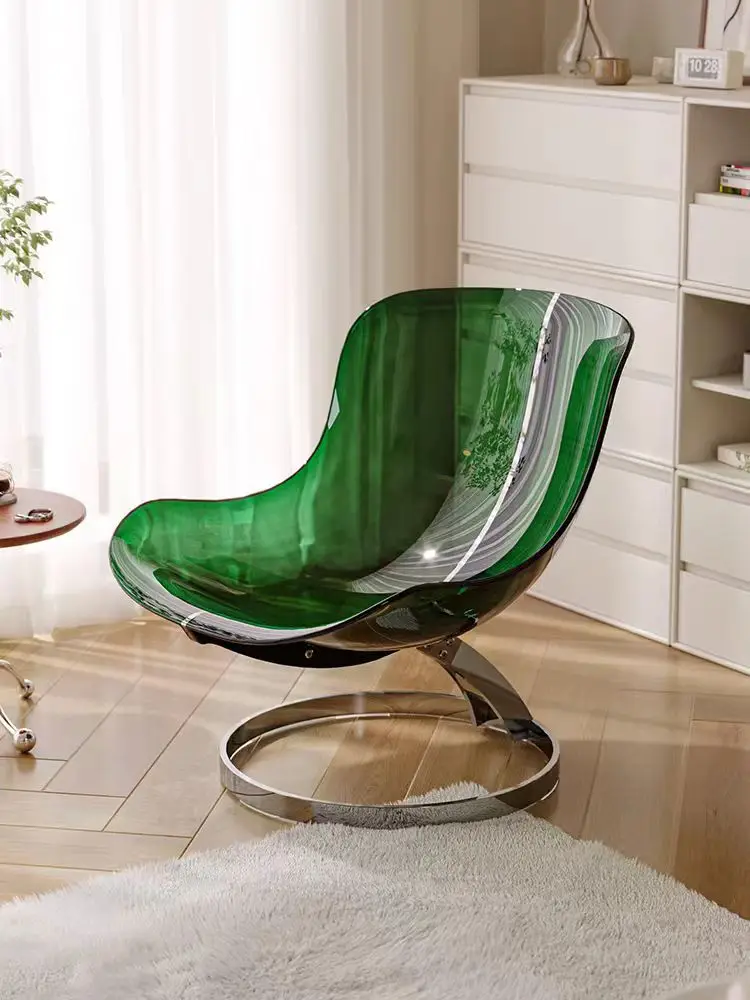 Elegant and Simple Acrylic Chair and Simple Egg Chair Color Design Can Be Customized