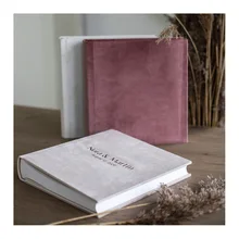 Custom Velvet Cover Anniversary Album Family Travel Scrapbook DIY Photo Album Large Size Wedding Photo Album