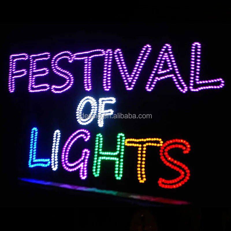 Outdoor extra Large Illuminated joy Letters Signs Christmas Decoration for Festival Garden Light Show