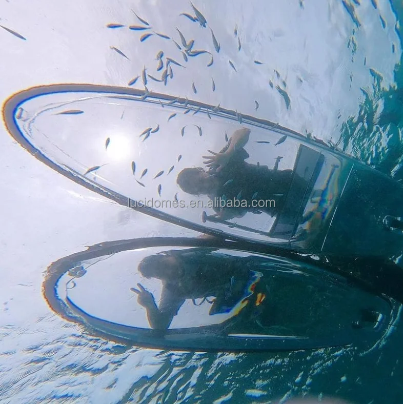 Lucidomes clear SUP Paddle Board Bottom Surfing Paddle PC Glass Bottom Crystal Transparent sup Board