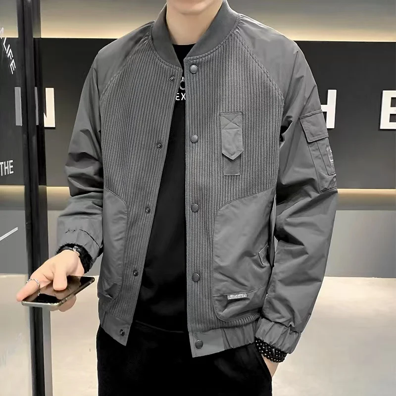Custom Windbreaker Jacke High Quality Casual Bomber Jacket Streetwear Clothing for Men