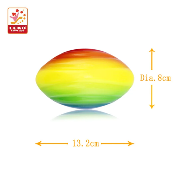 Рекламный мяч для регби из пенополиуретана LEKO Sports, американский футбольный мяч на заказ