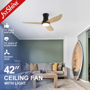 1stshine LED Ceiling Fan Manufacturer 42 Inches Dimmable LED Lighting Flush Mounted Ceiling Fan Light