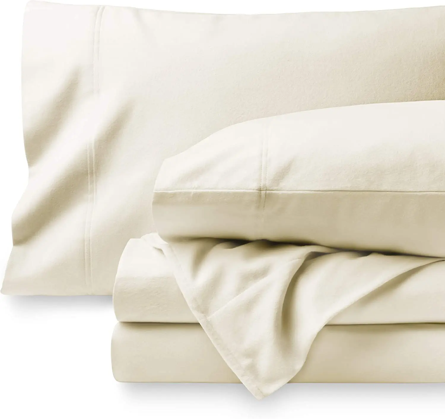 4 Piece 100 Cotton Double Brushed Flannelette Bedding Set For Winter