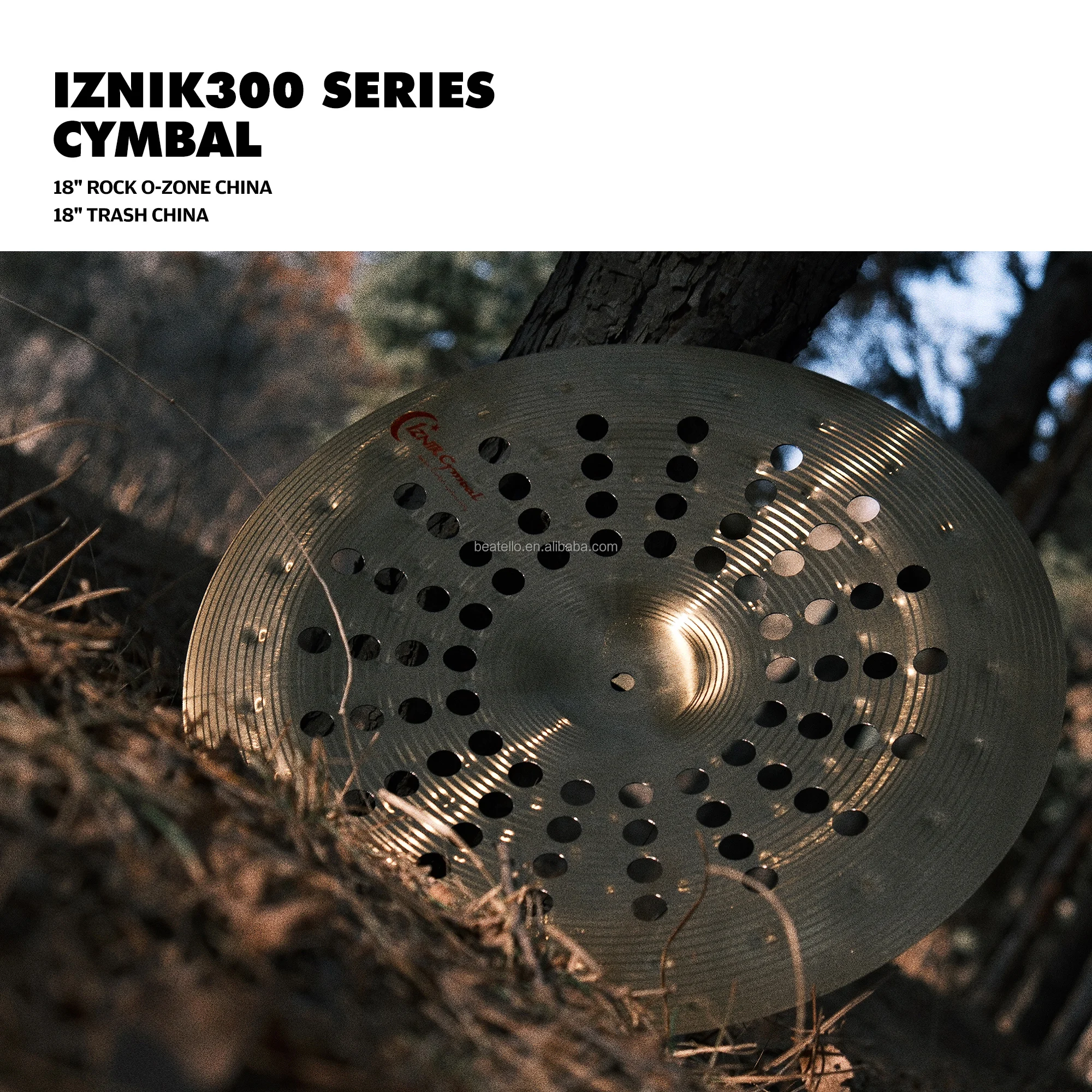 IZINK OEM Handmade 18 Inch Rock O-Zone Trash China Cymbals