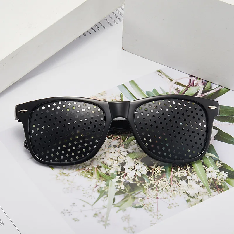 Pinhole Glasses Multi-Hole PC Material Full Frame Non-Polarized; Factory-Direct Best-Selling Style Foreign-Trade-Ready Logo - detail 3