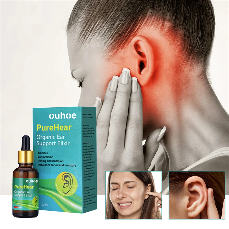 Ouhoe Purehear Organic Ear Support Elixir Tinnitus Deafness Itch ...