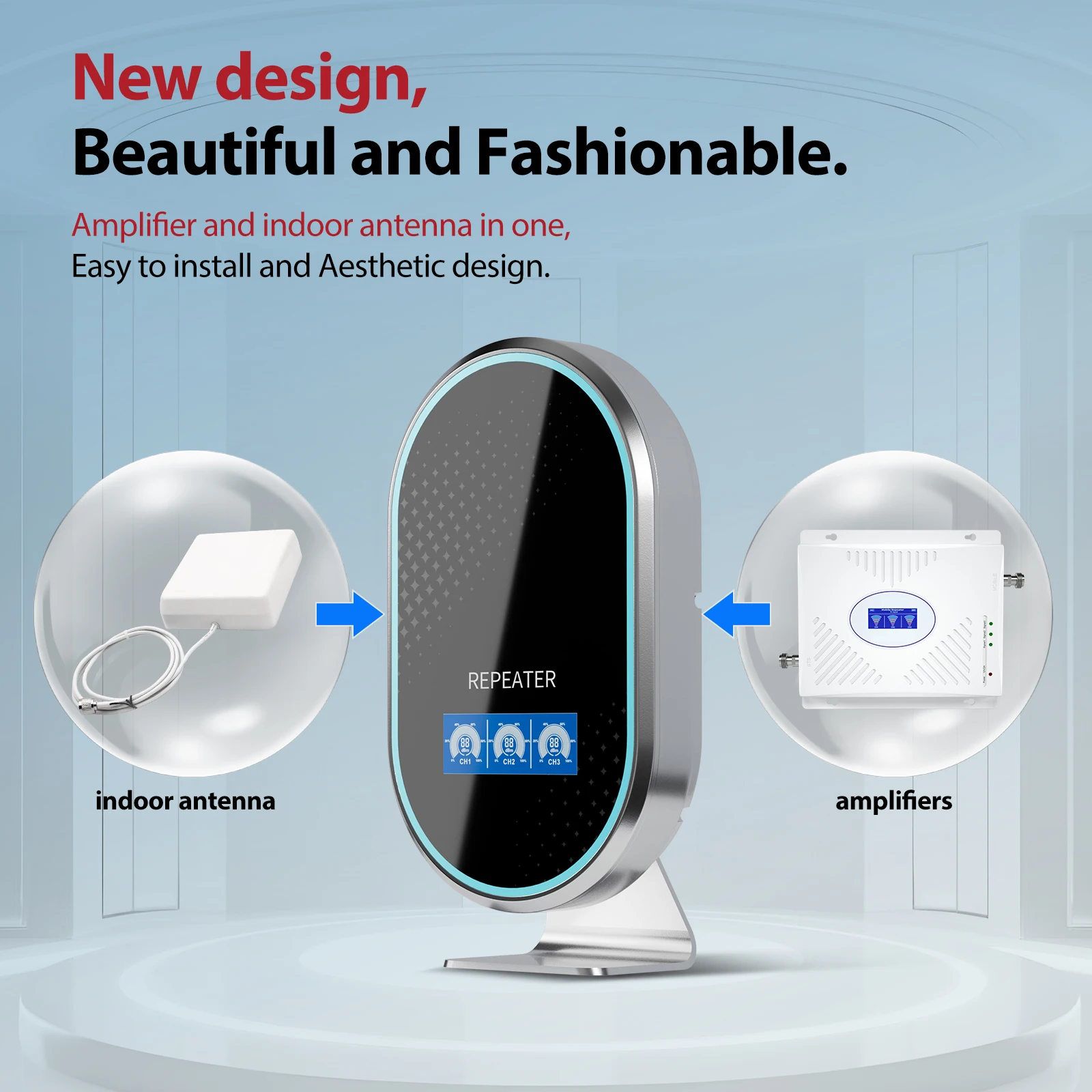 Lintratek 4G Signal Booster Triple Band Amplifier
