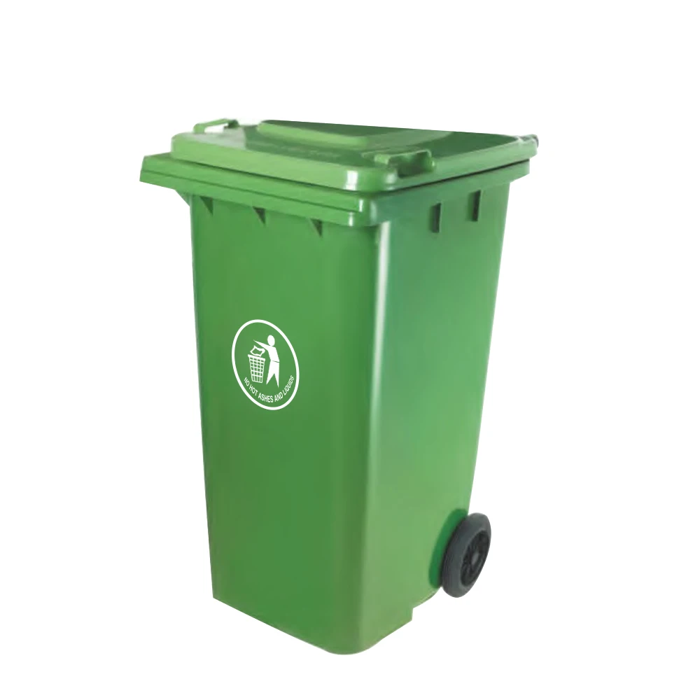 240l Waste Bin Trash Can Plastic Dustbin With Wheels - Buy 240l Plastic ...