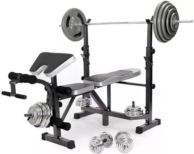 Gym Multi Function Weight Lifting Flat Bench Press Adjustable Foldable Fitness Barbell Dumbbell Bench Rack Training