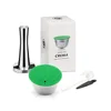 Cápsula individual blanca + martillo para polvo + cepillo cuchara