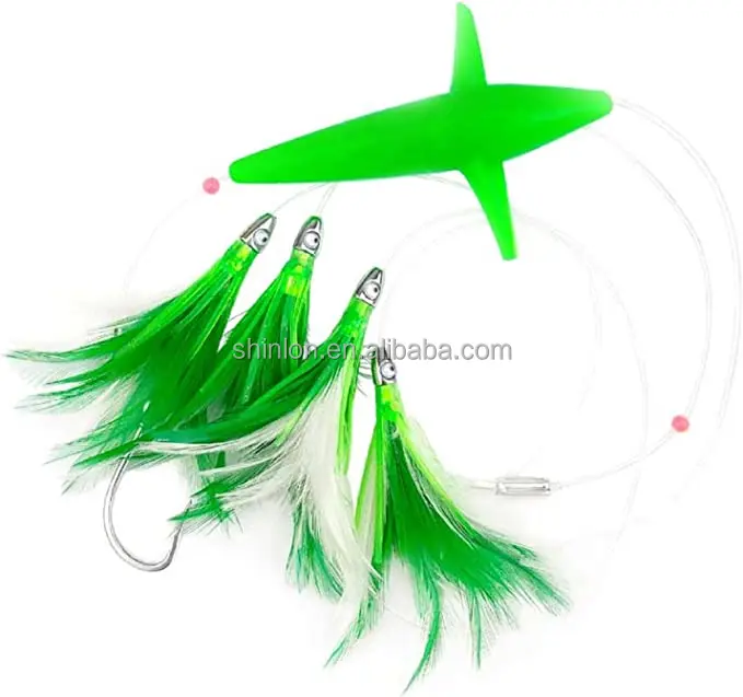 48" Fishing Teaser Titanium Spreader Bars 3mm Diameter With 7 Hanging Points Dreadge And