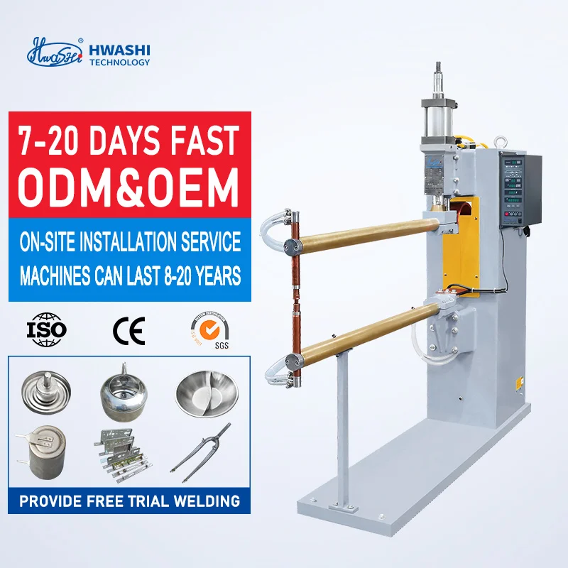 HWASHI Steel Panel Pneumatic Spot Welding Machine With Long Arm,Long Arm Pneumatic AC Sheet Metal Spot Welder