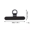 straight D-shaped buckle-black