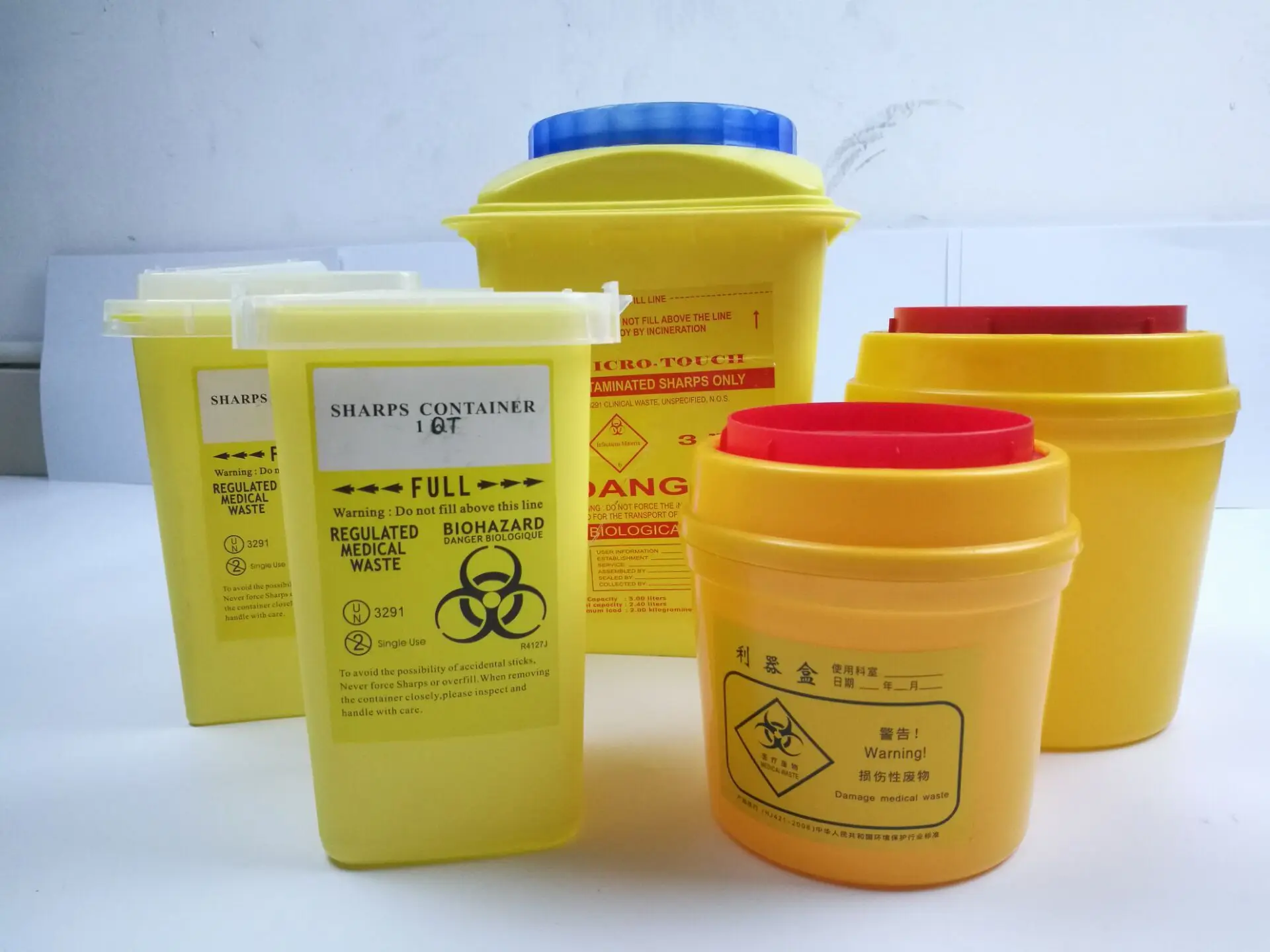 Yellow Biohazard Bins Sharps Container 10l For Syringe Buy Sharps