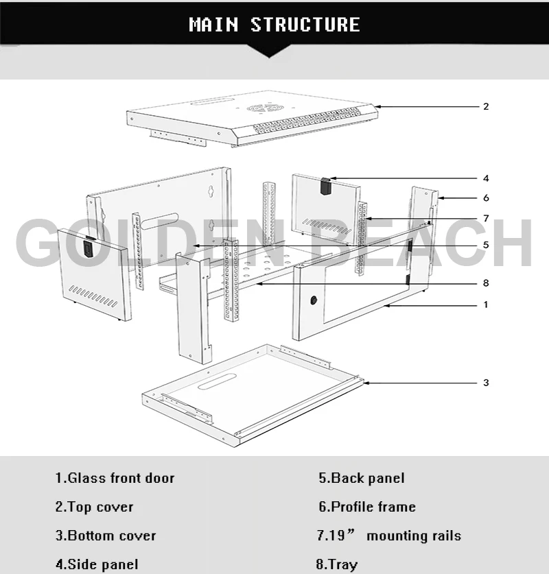 6u Server Rack Cabinet Enclosure 6u Network Cabinet 19inch Server Rack ...