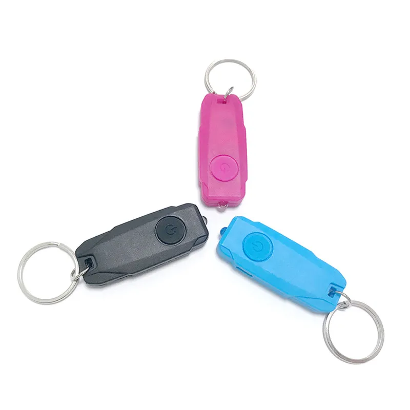 Cheap Led Flashlight Mini Key Light Keytag Lamp Keyring Portable Pocket USB Rechargeable Small Flat UV Keychain Torch