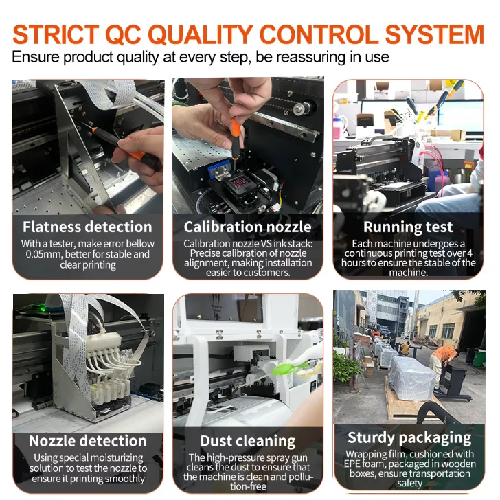 Lansong High Speed UV DTF Printer Xp600 I3200u1 3/4 Heads Multifunctional Laminator Roll to Roll 60Cm Printing  for logo Sticker details