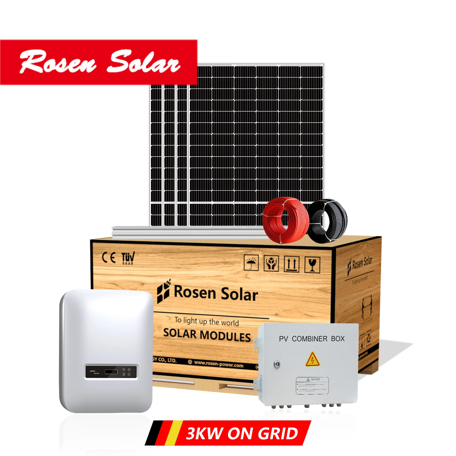 5kw solar power system home full sets units easy installation rooftop