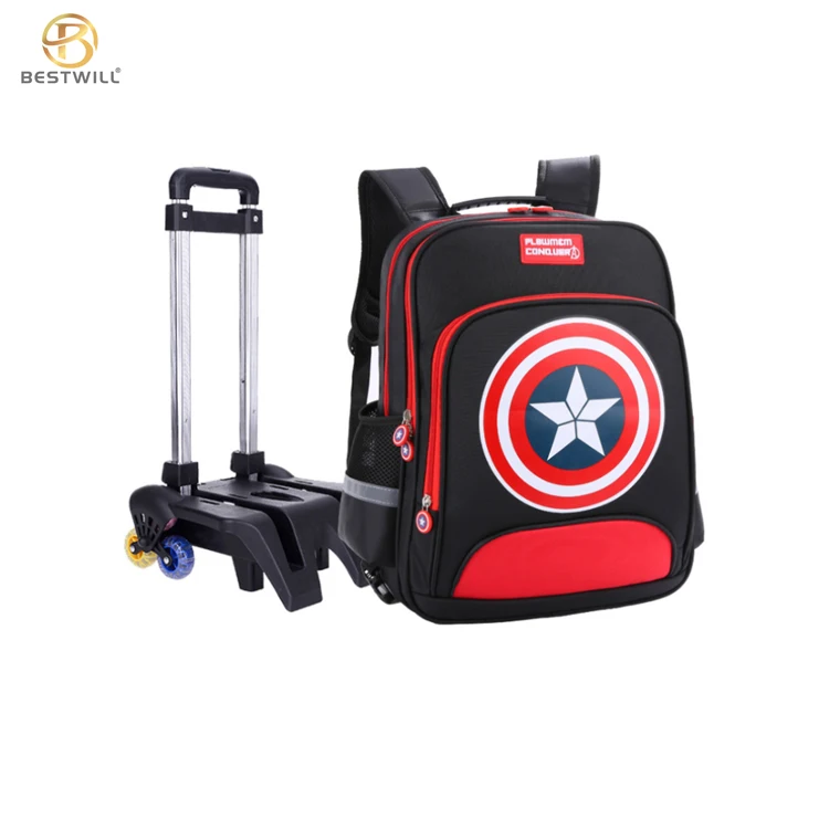 Captain america trolley school cheap bag