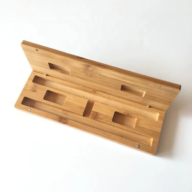 
 Деревянная бамбуковая упаковочная коробка для палочек с откидной крышкой на заказ  