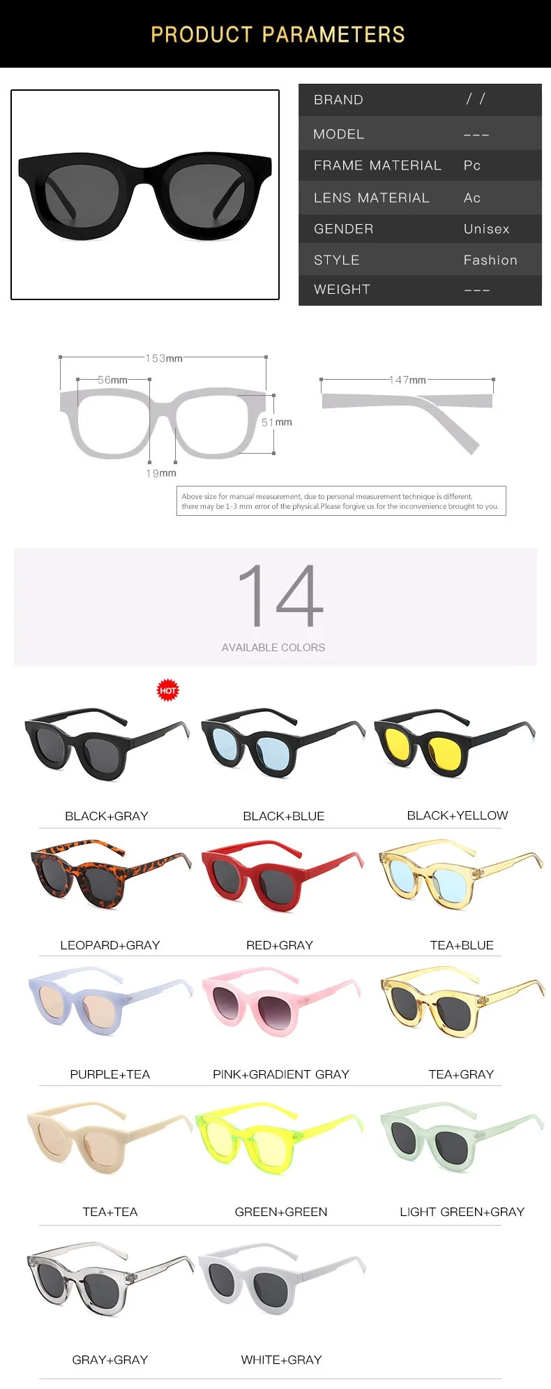 2270 Wholesale Custom Logo Sunglasses Gafas Promotion Fashion 2023 Pc ...