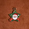 xq189 Colgante navideño de cinco puntas
