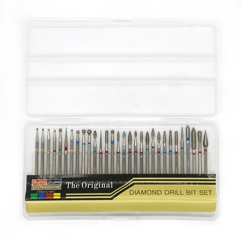 30 PCS Dental Diamond Burs Set High Speed Handpiece Interproximal Enamel