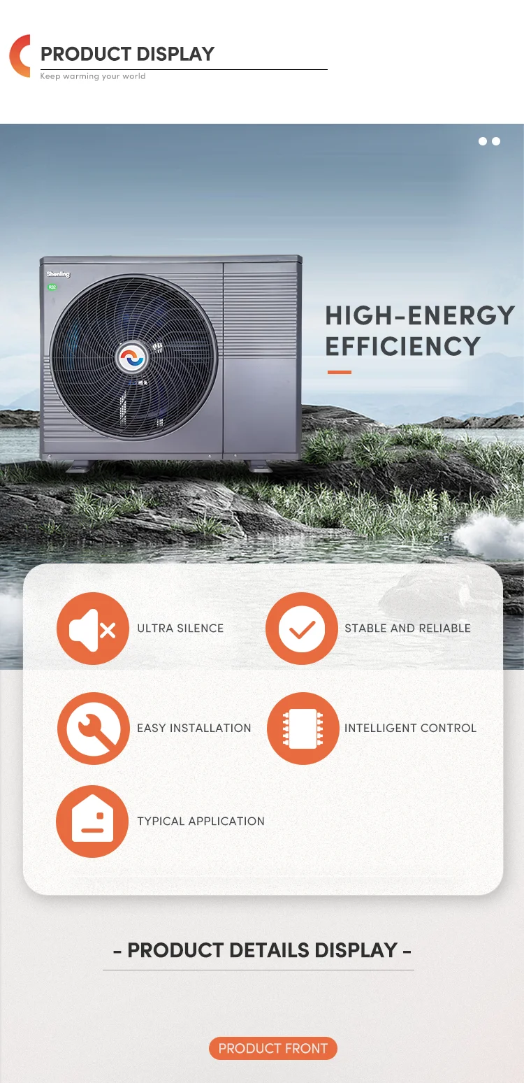 High Temperature Wholesale Air Source Atw 16kw Heat Pump R290 Water